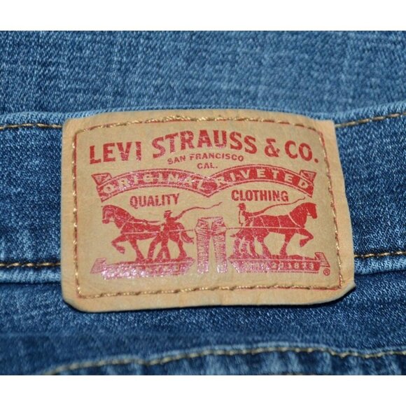 Levi's Ladies Classic Boot Denim Mid Rise Blue Jeans Size 14 32 X 32 Stretch - Picture 7 of 12